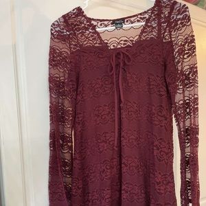 Red/burgundy dress